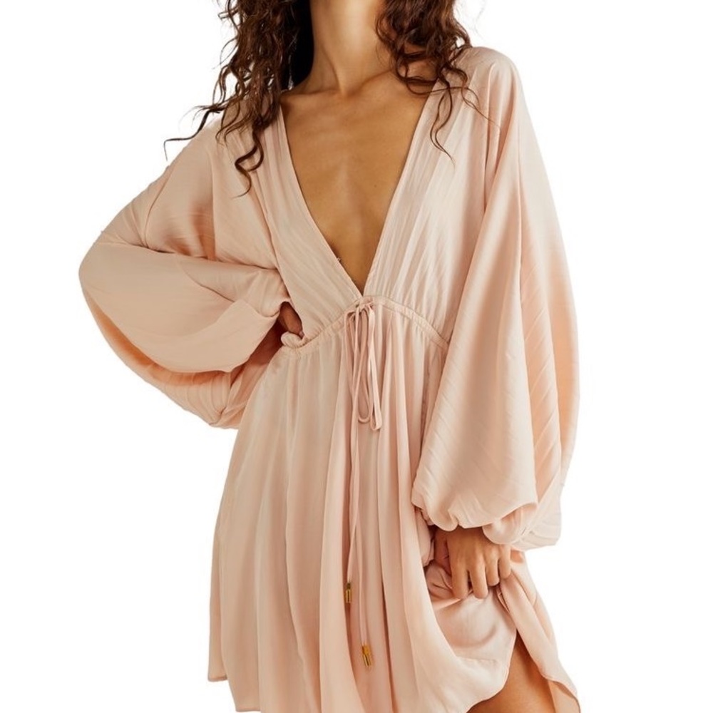 Free people Arzel mini dress pink size s